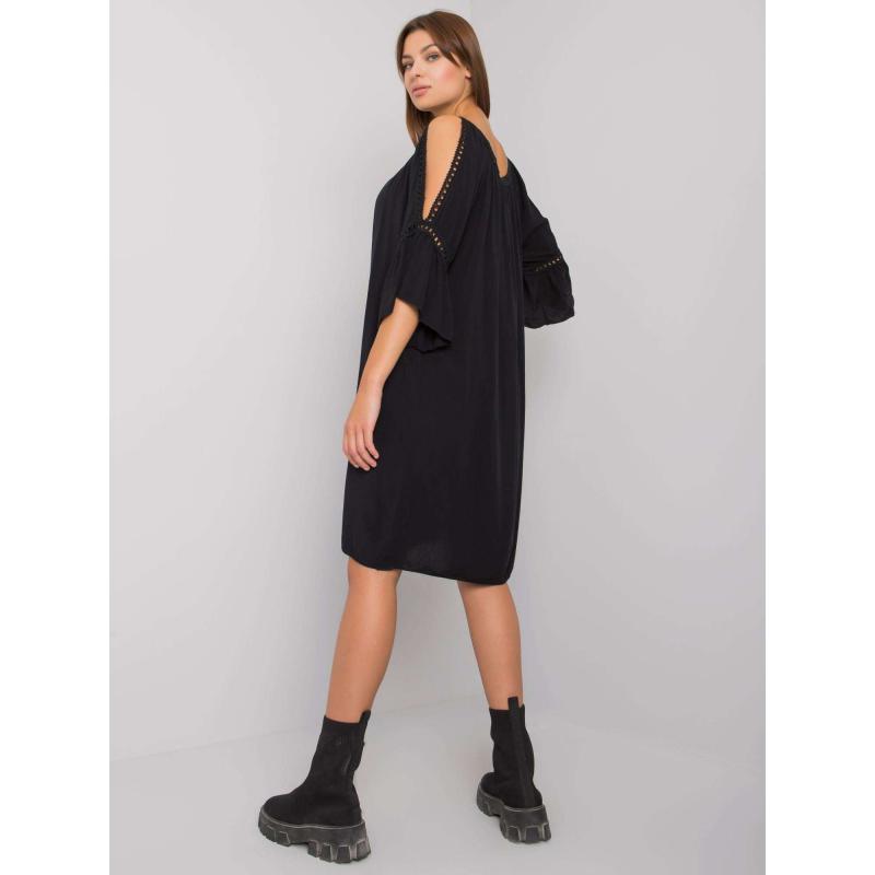 Dámske slipové šaty Marielle OCH BELLA čierne