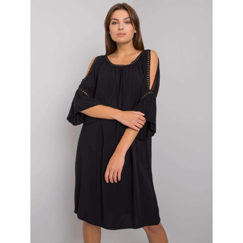 Dámske slipové šaty Marielle OCH BELLA čierne