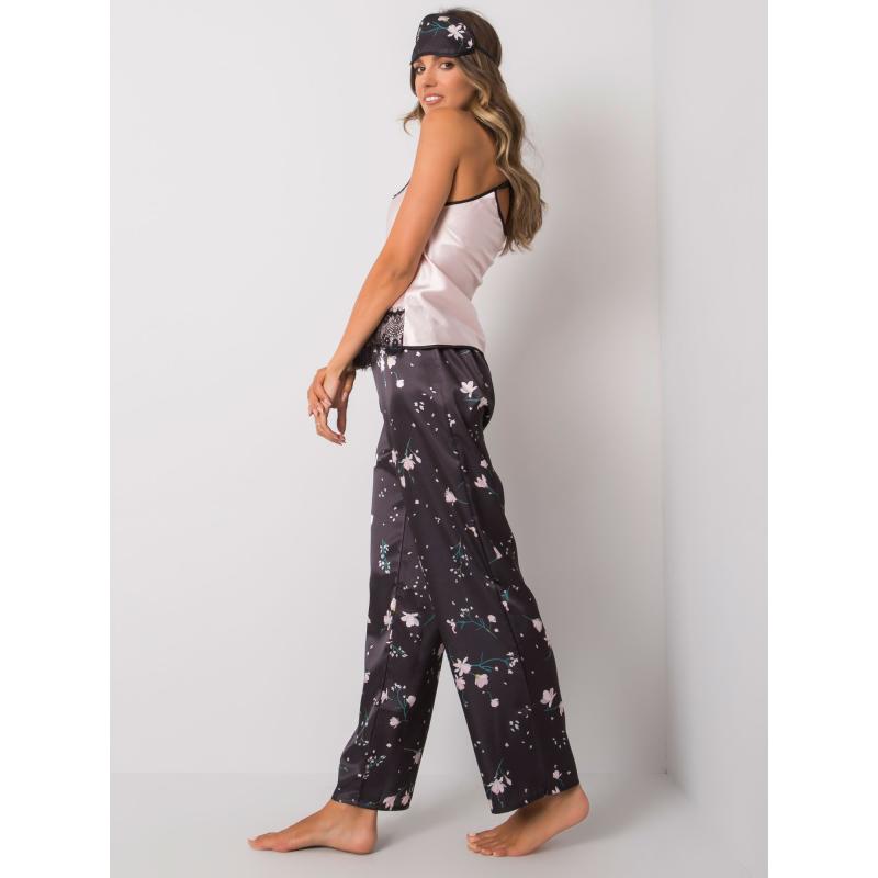 Dámská souprava na spaní RYKA černo-růžová 