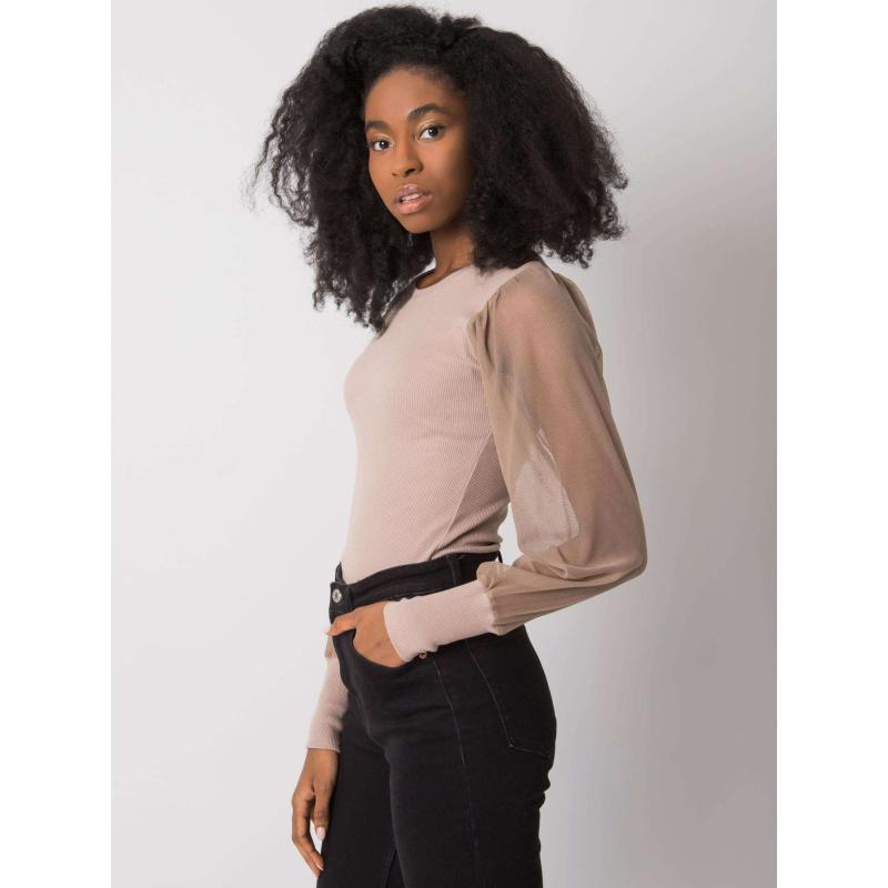 Dámska blúzka Cynthia RUE PARIS dark beige