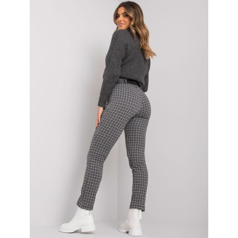 Dámske nohavice s opaskom LANTANA black grey