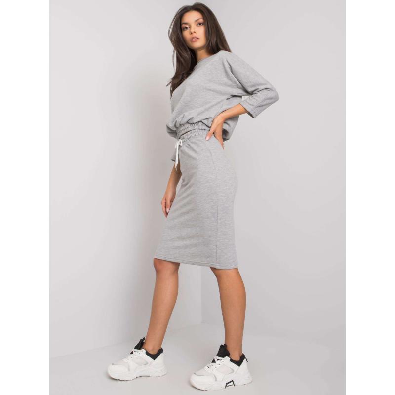 Dámská souprava se sukní SAVINA šedá 