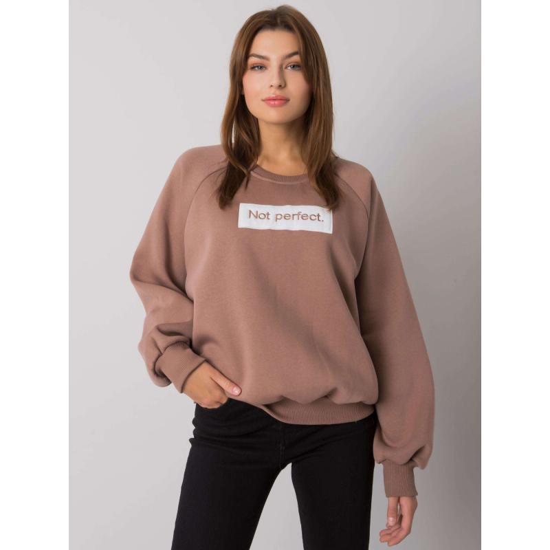 Dámská mikina s kapucí JORDY tmavě béžová 