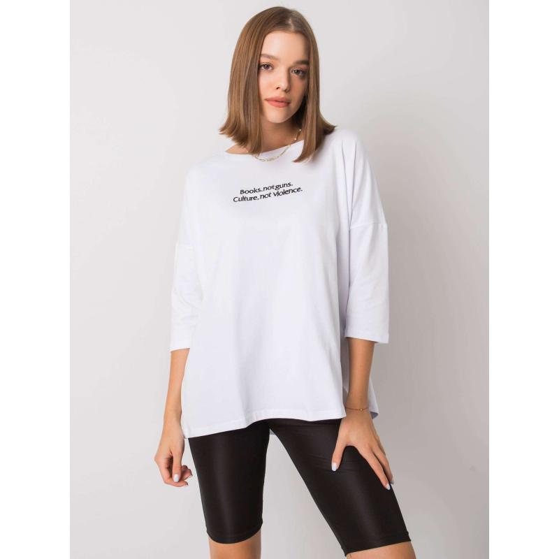 Női blúz MEREL felirattal, fehér