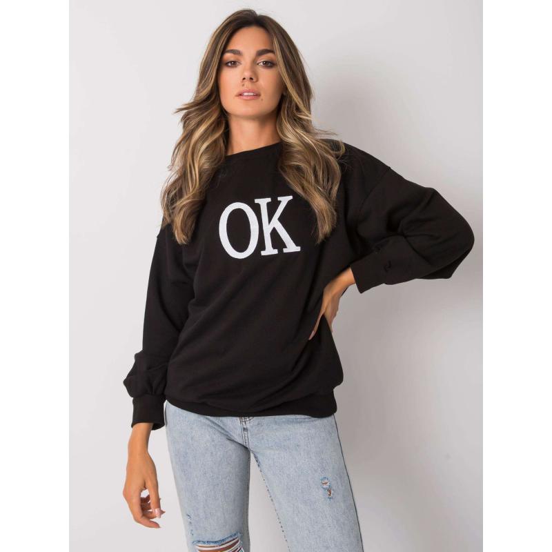 Női kapucnis pulóver ANGELINE fekete