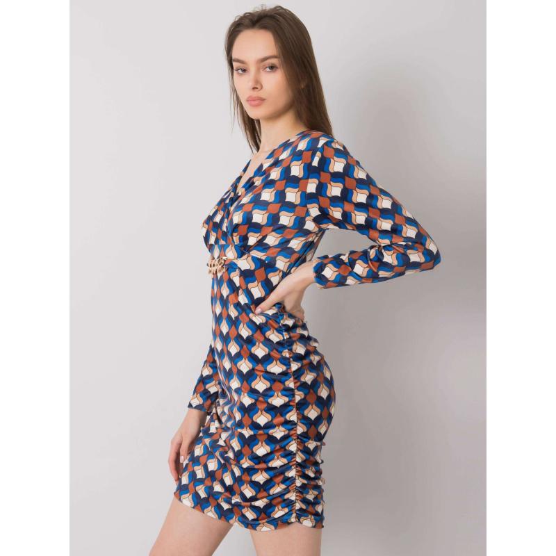 Dámské šaty se vzorem MONTILLA modré 