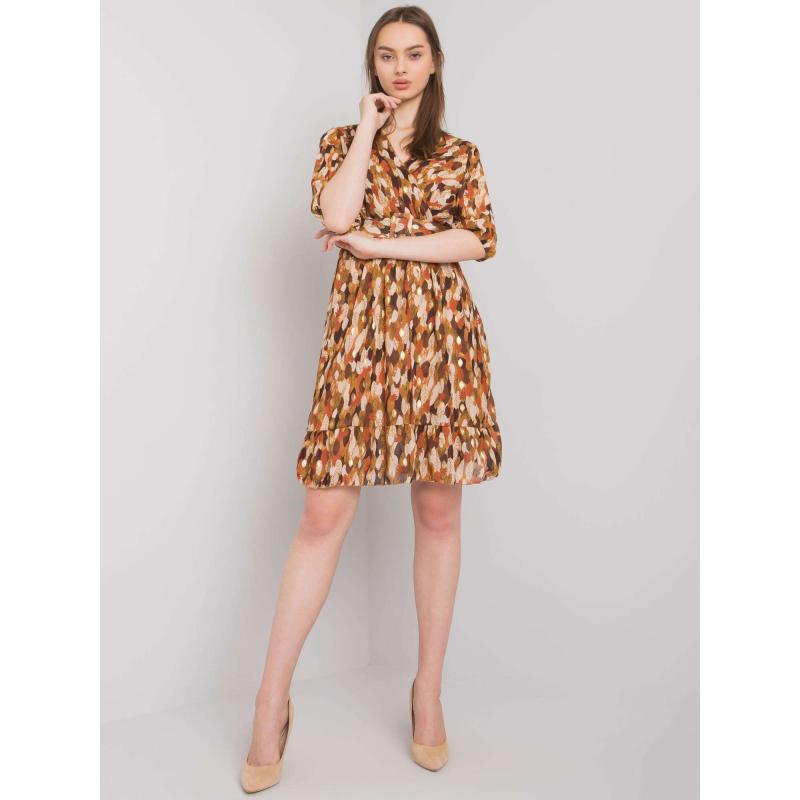 Női övvel ellátott ruha SASSARI barna