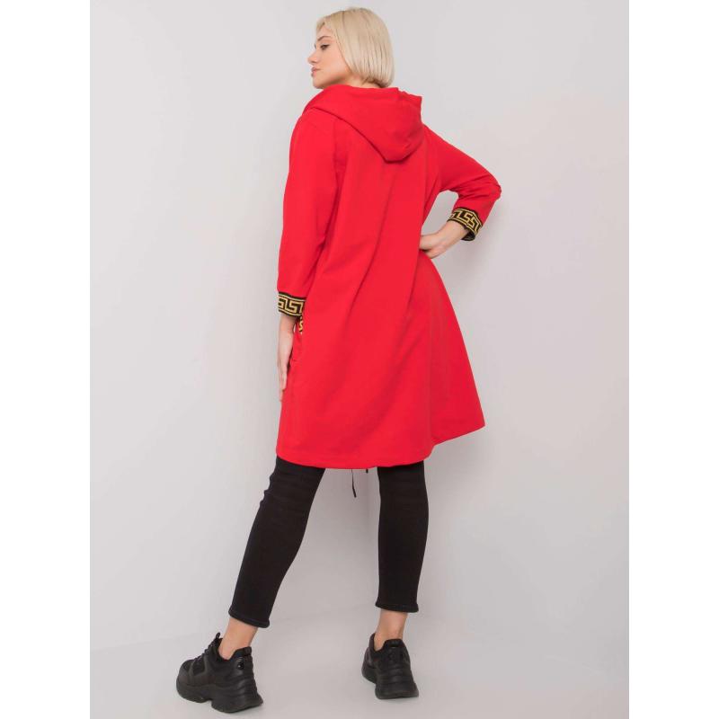 Női kapucnis pulóver LISBON piros