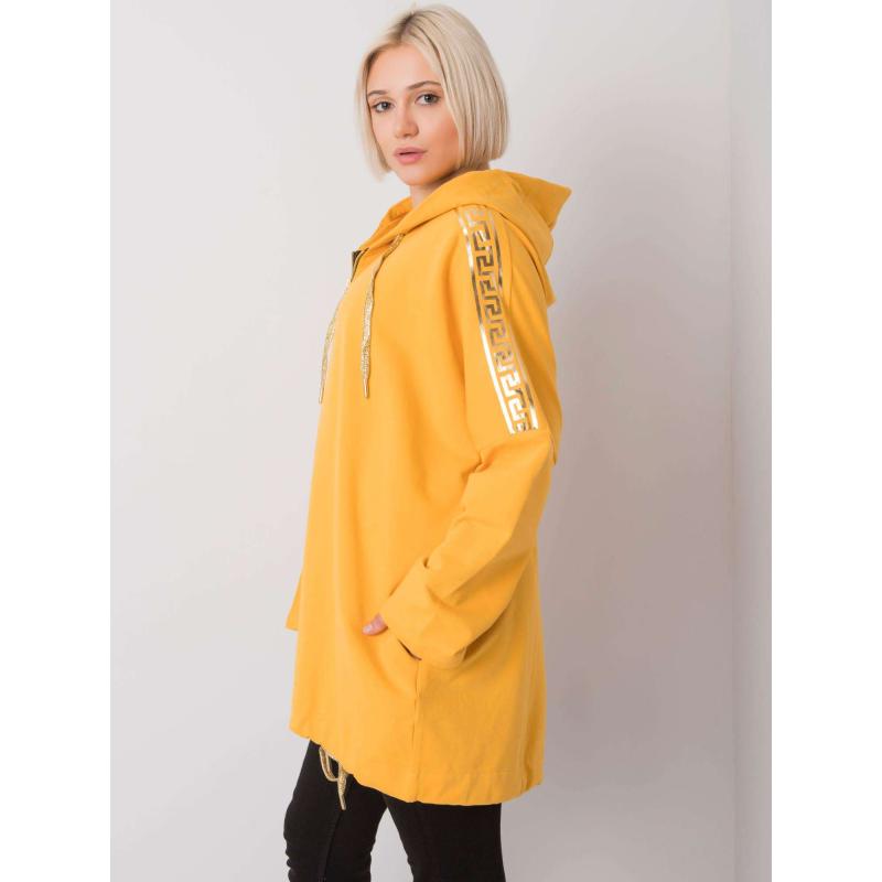 Dámská mikina na zip ATHENS žlutá 