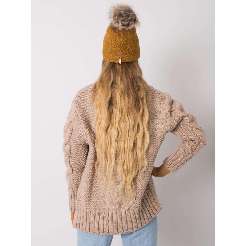 Dámská čepice RUE PARIS hořčicová 