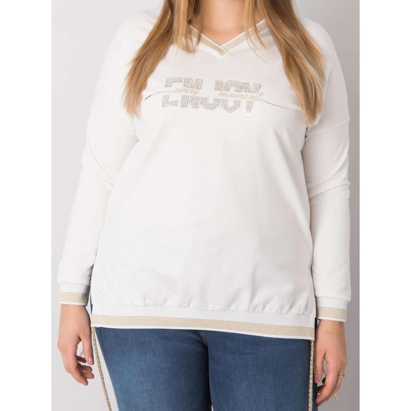 Női plus size blúz LILA ecru