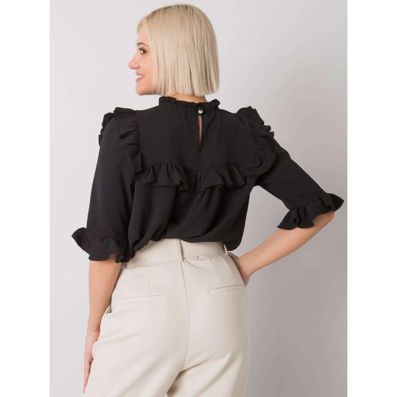 Dámská halenka s volánky Limassol RUE PARIS černá 