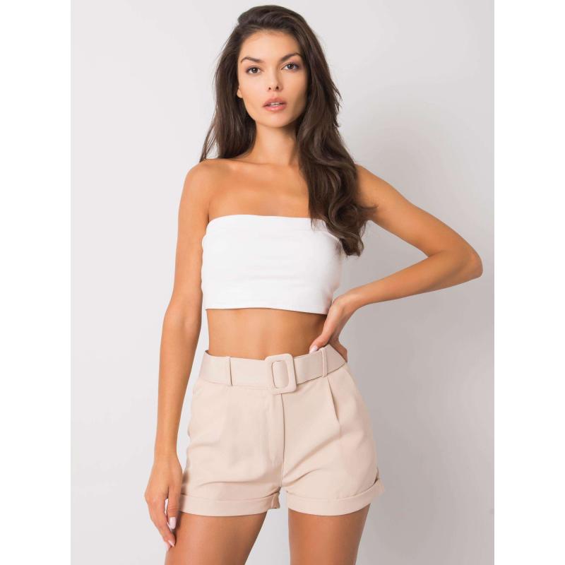 Dámské šortky s páskem MABINTY béžová