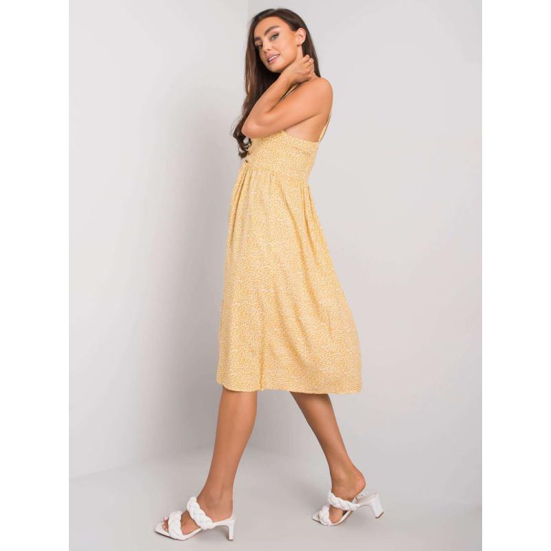 Női mintás ruha Fiorella RUE PARIS sárga RUE PARIS sárga