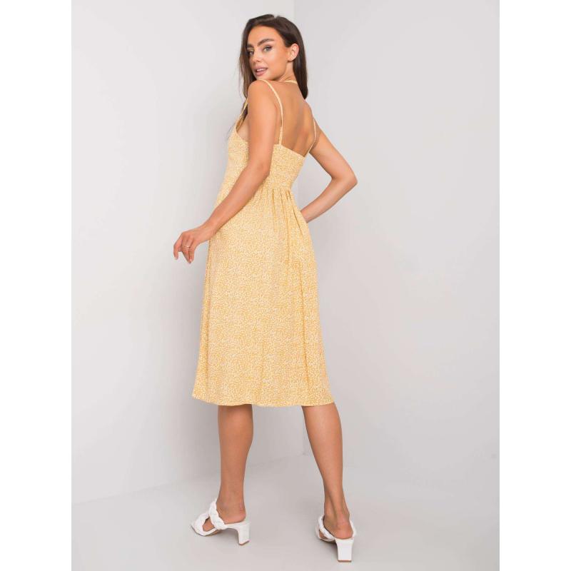 Női mintás ruha Fiorella RUE PARIS sárga RUE PARIS sárga