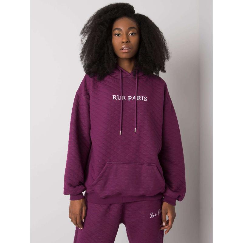 Női steppelt pulóver Hanna RUE PARIS lila