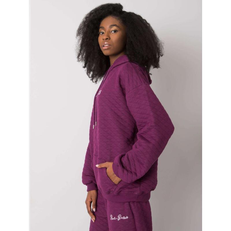 Női steppelt pulóver Hanna RUE PARIS lila