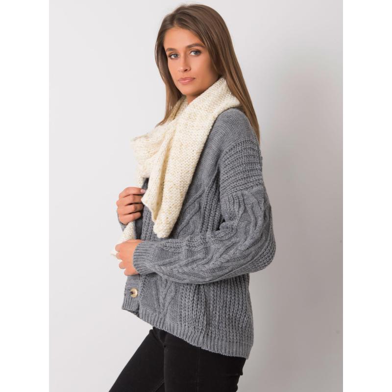 Női sál aranyszállal PAUL ekrü színben