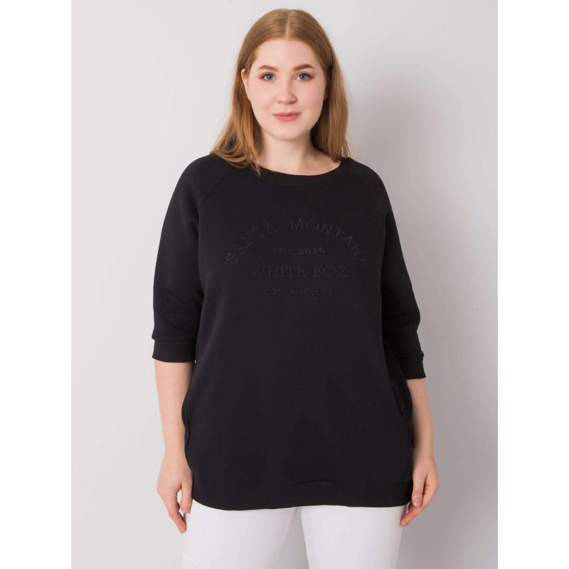 Női plus size kapucnis pulóver VINCENTE fekete