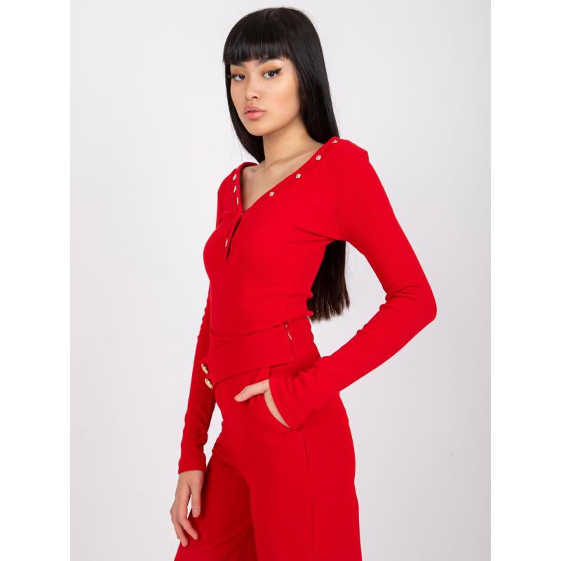 Dámská halenka s proužky Tracy RUE PARIS červená 