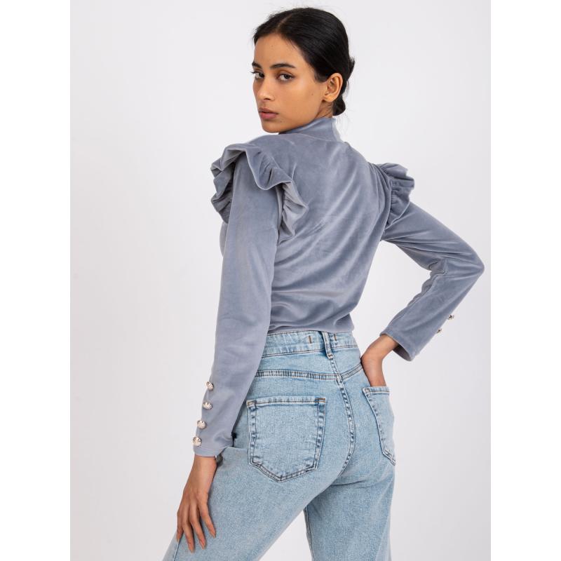 Női hosszú ujjú blúz CAPRI szürke