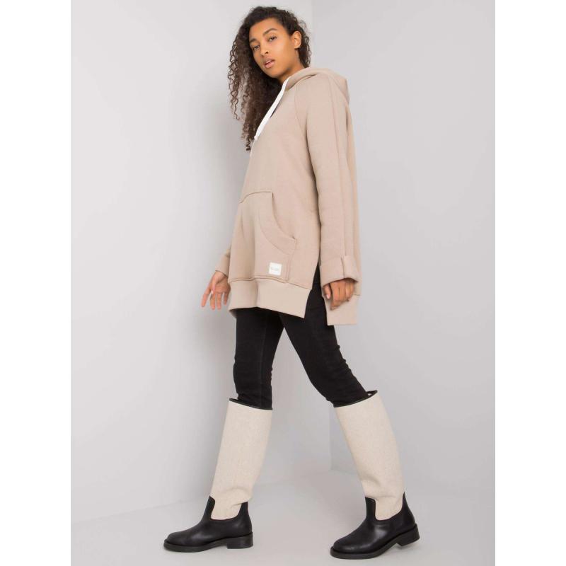 Dámská mikina klokaní Arno RUE PARIS béžová 