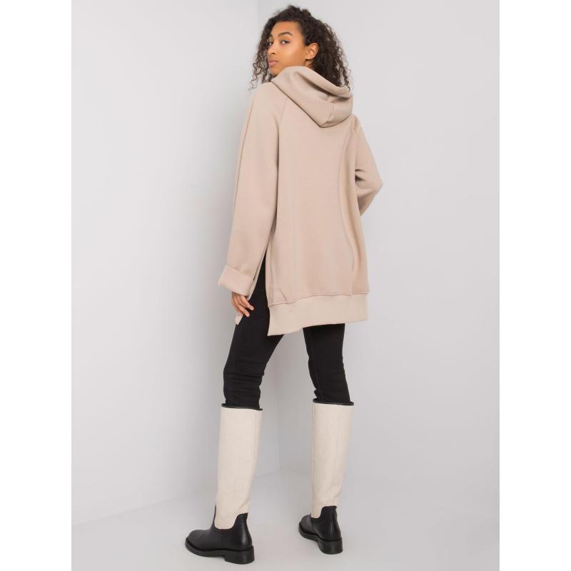 Dámská mikina klokaní Arno RUE PARIS béžová 