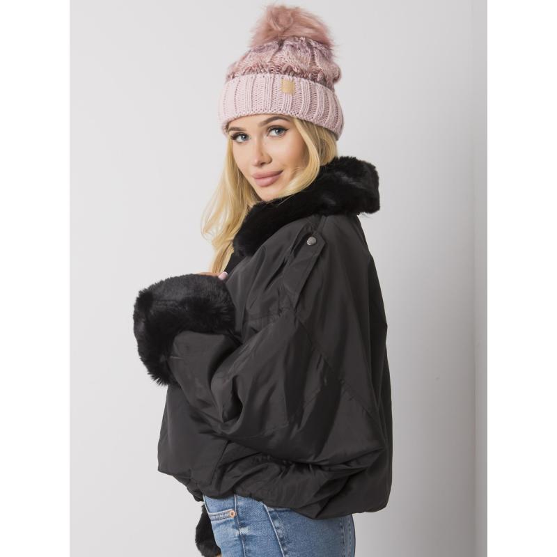 Dámská čepice s bambulí Ally RUE PARIS růžová 