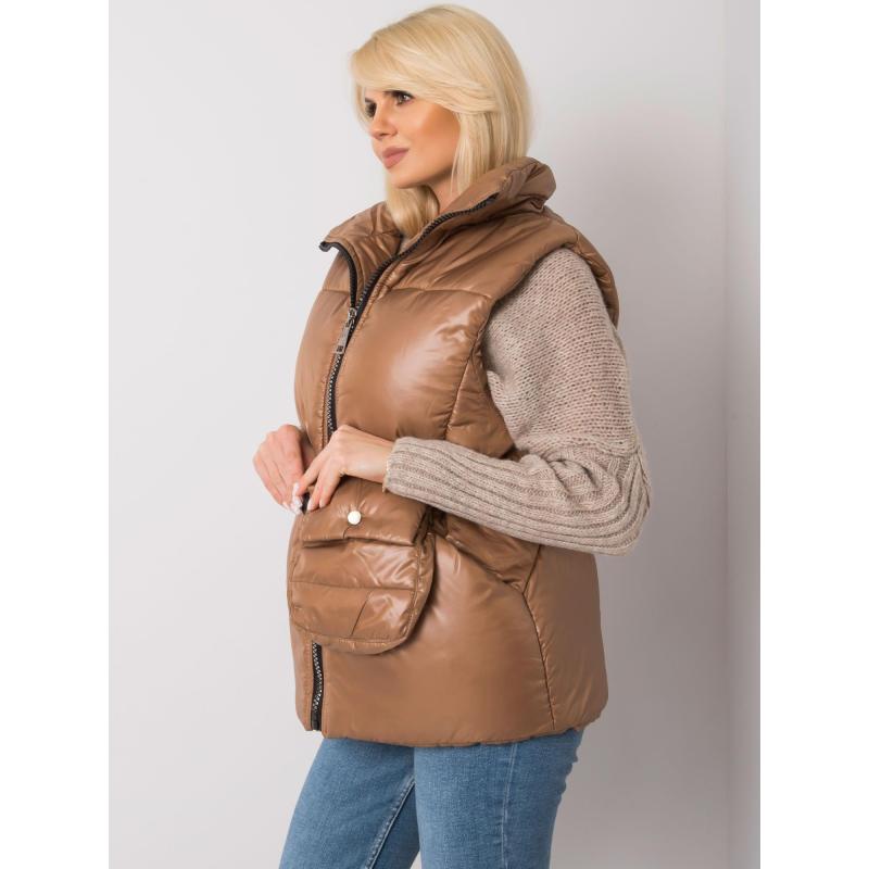 Dámská vesta péřová EFFIE hnědá