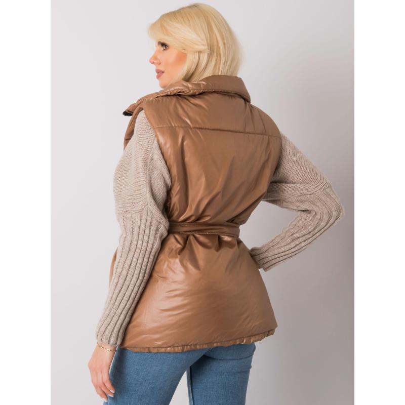 Dámská vesta péřová EFFIE hnědá