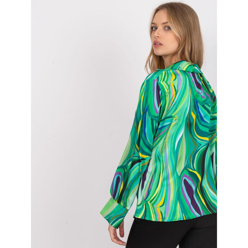 Női nyomtatott blúz DIYA zöld