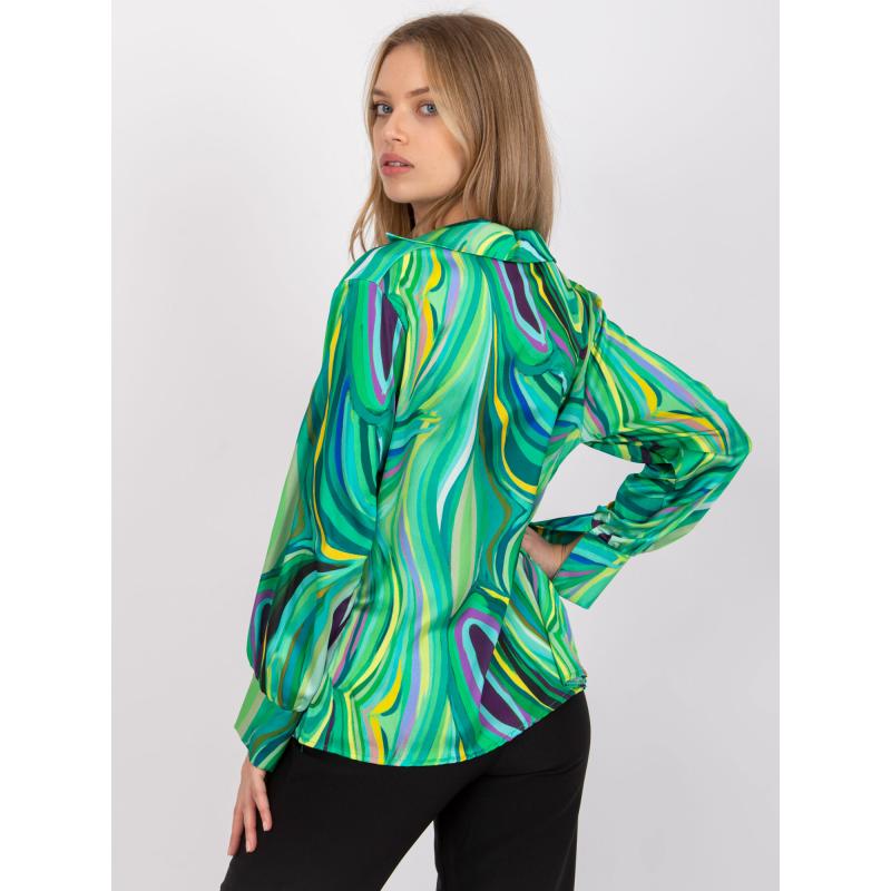 Női nyomtatott blúz DIYA zöld