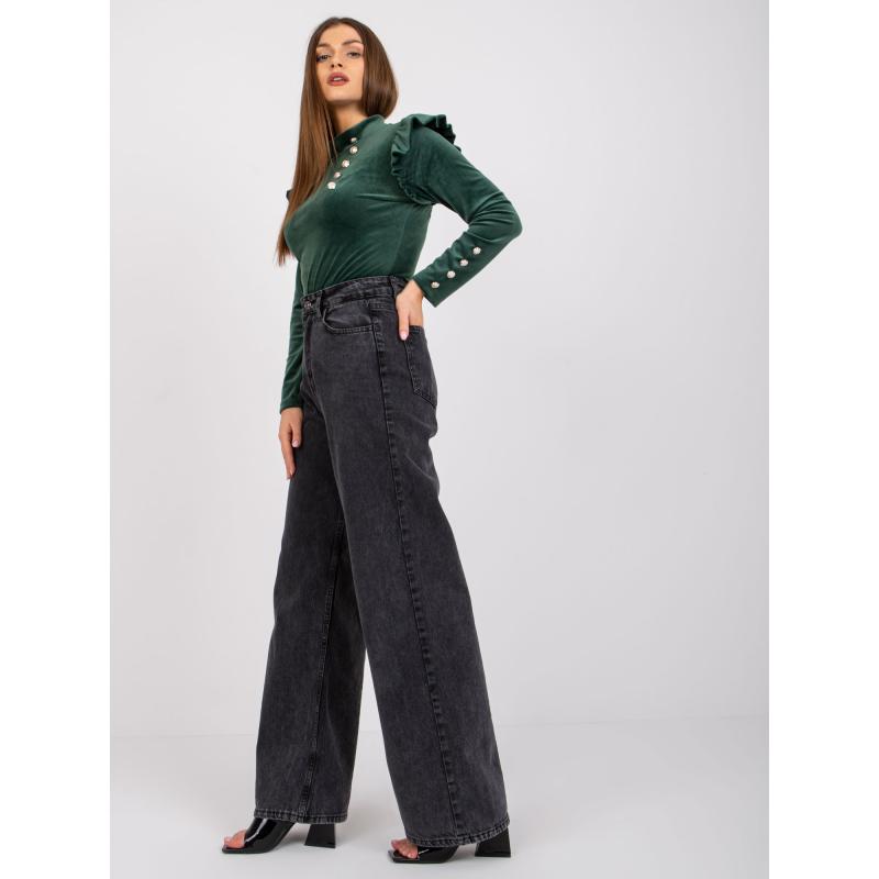 Dámská halenka s volánky CAPRI tmavě zelená 