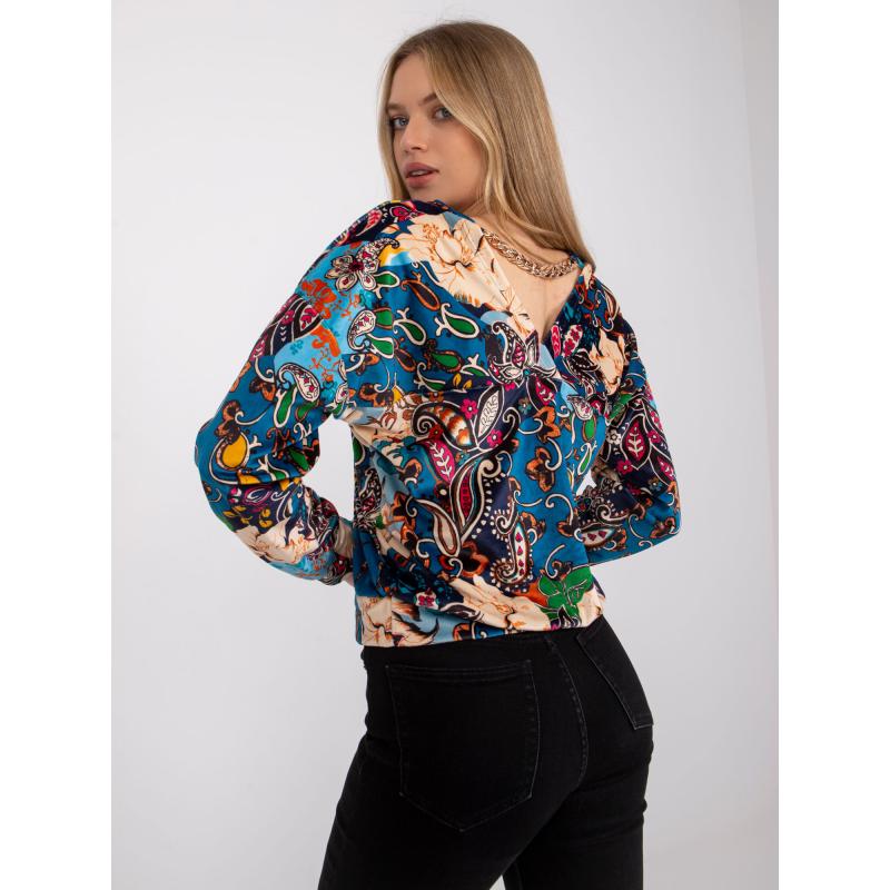 Dámská halenka s potiskem NICOLA modrá 