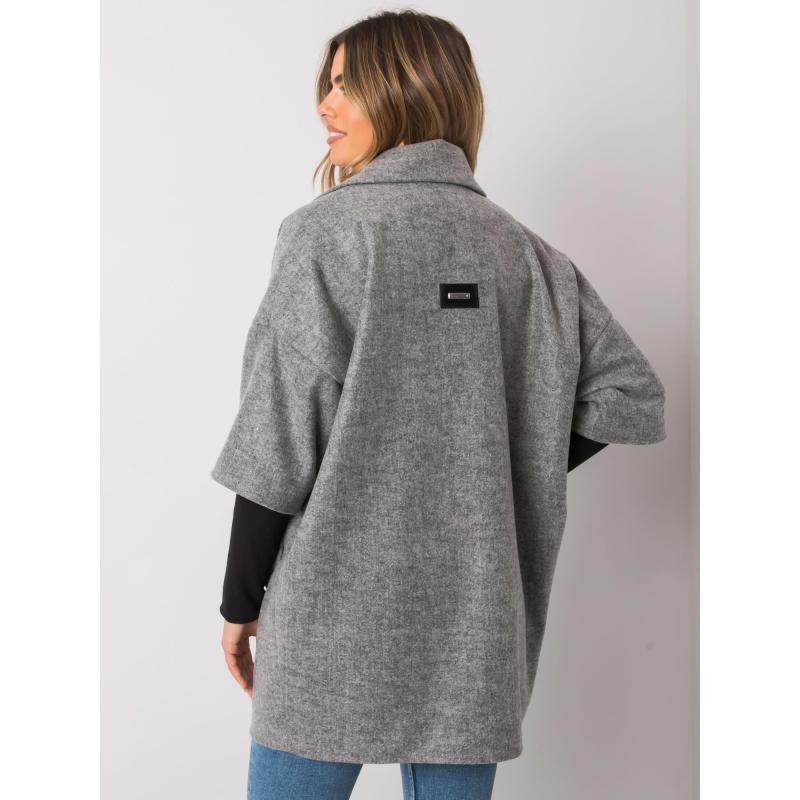 Dámský volný kabát Aliz RUE PARIS šedý