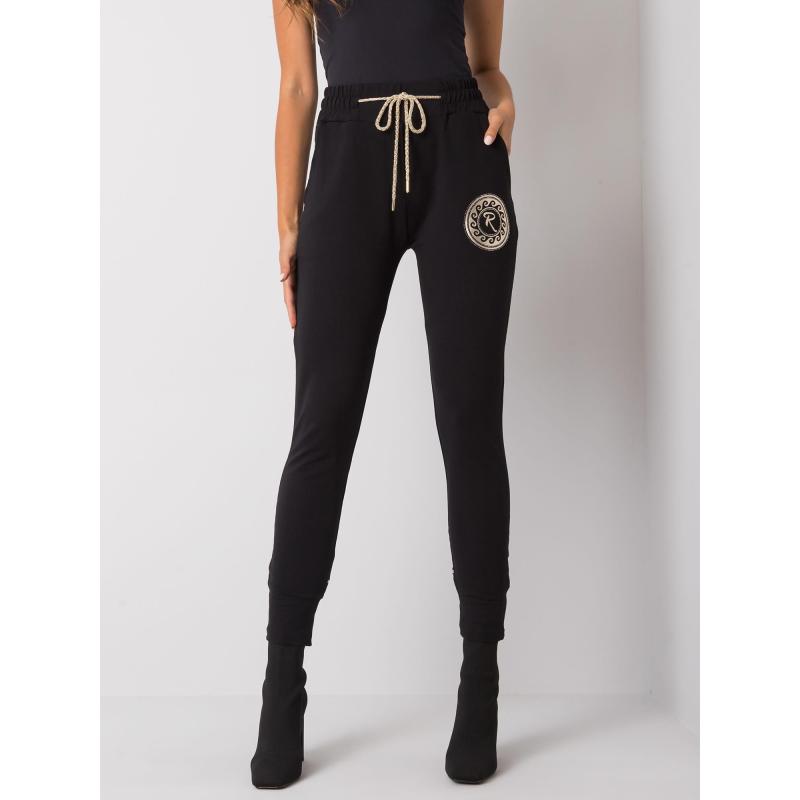 Dámské tepláky s potiskem LARISSA černé