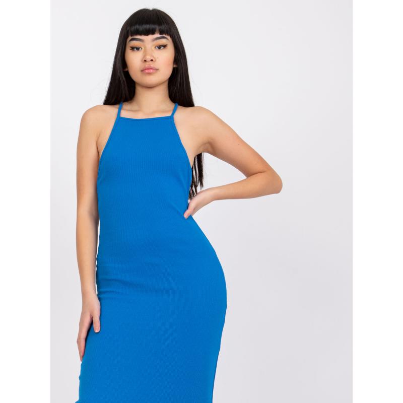 Dámské šaty proužkované Kira RUE PARIS tmavě modré  