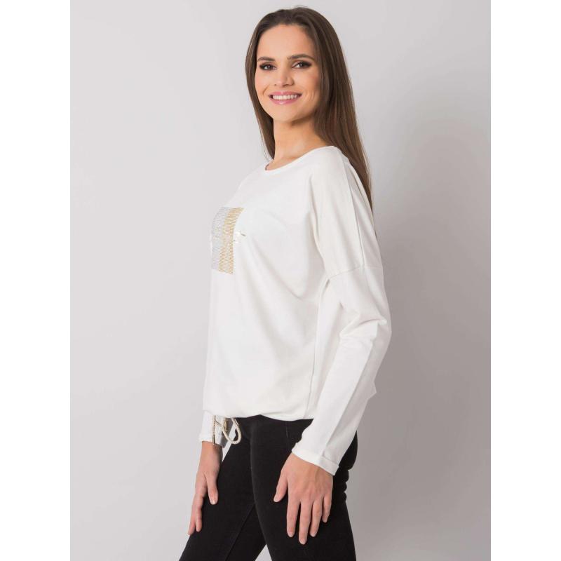 Dámská halenka s kamínky Adele RUE PARIS ecru 