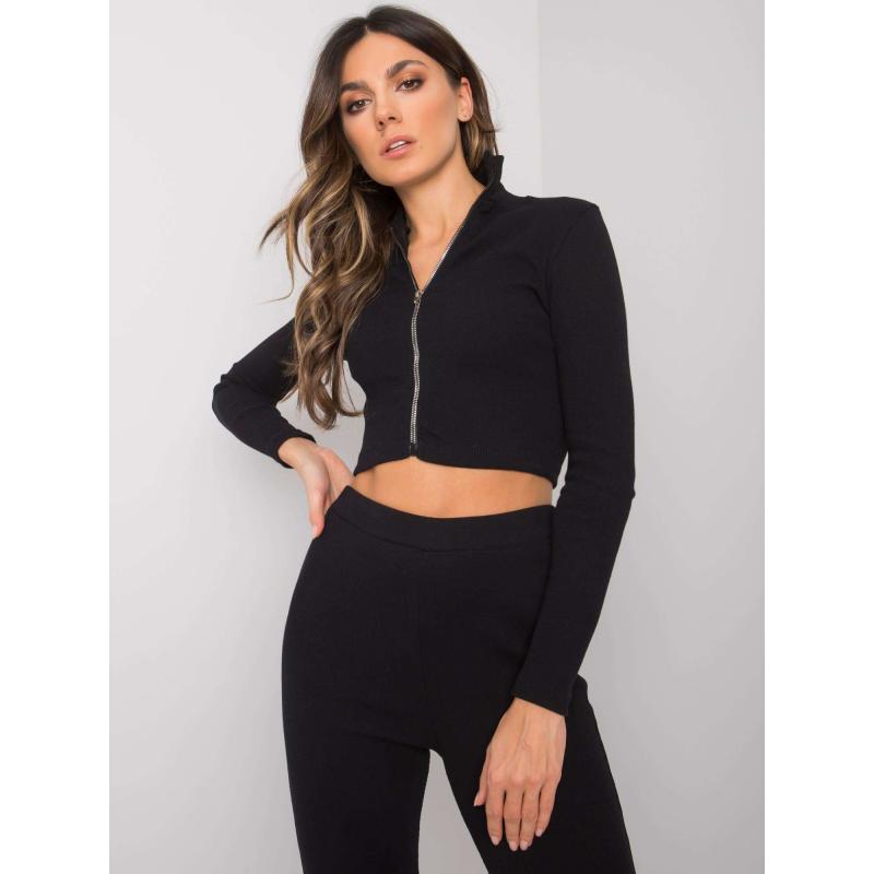 Dámský komplet pruhovaný dvoudílný Ivette RUE PARIS černý