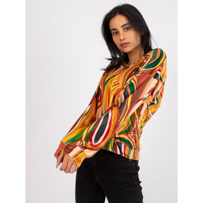 Dámska blúzka s výstrihom EVELYNE žltá