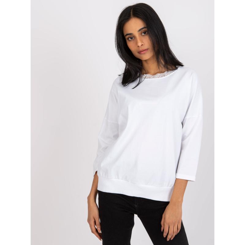 Női blúz nyakkendővel Wioleta RUE PARIS fehér