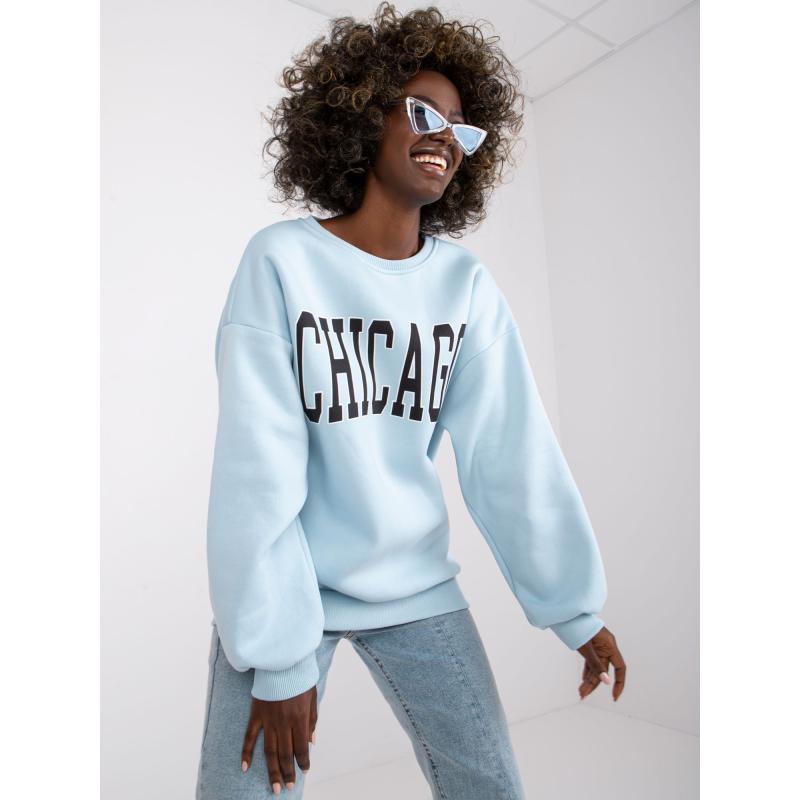 Dámská mikina s nápisem MADEIRA světle modrá 