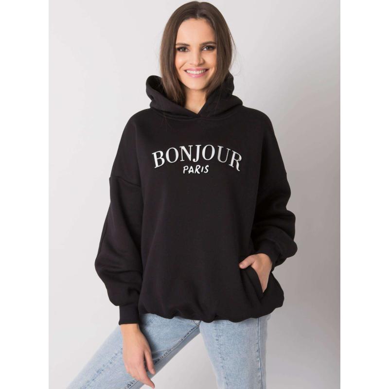 Dámska vyšívaná mikina Lille RUE PARIS black p