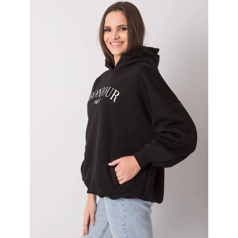 Dámska vyšívaná mikina Lille RUE PARIS black p