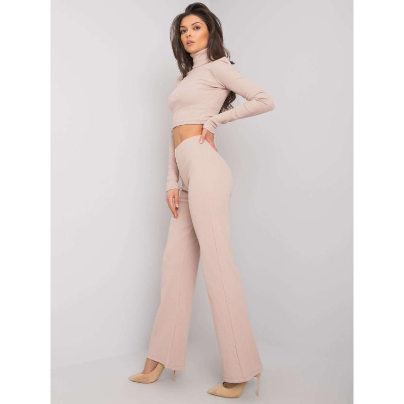 Dámský komplet s kalhotami Juberri RUE PARIS světle béžový