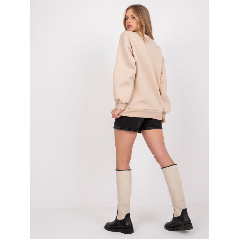 Dámská mikina s potiskem LOS ANGELES béžová 