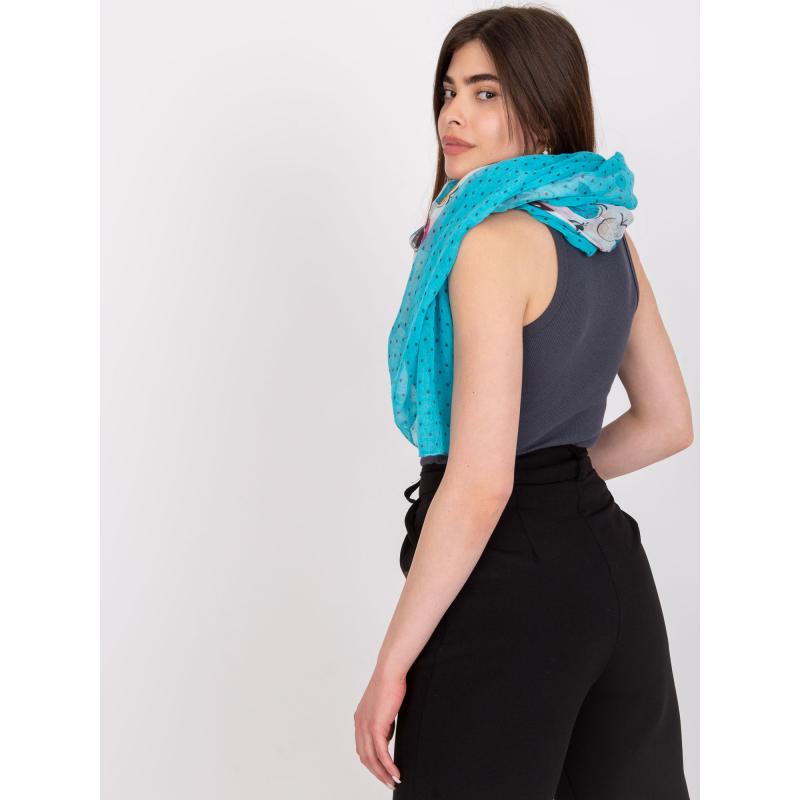 Dámská šála s potiskem JAKE modrobílá 