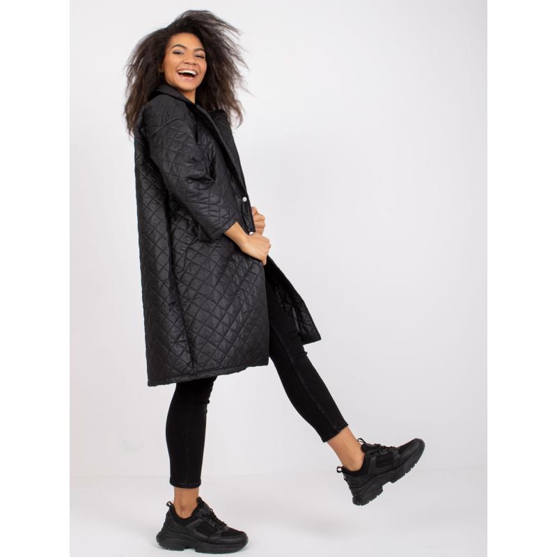 Női steppelt kabát SOFIA fekete