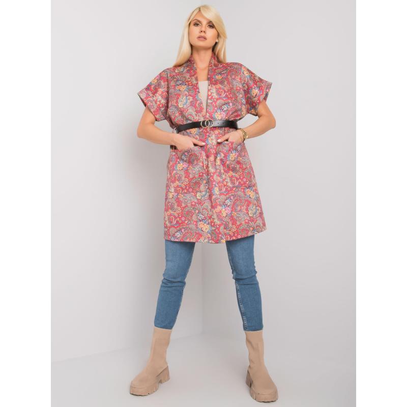 Dámský kabát s krátkými rukávy SONJA červený 