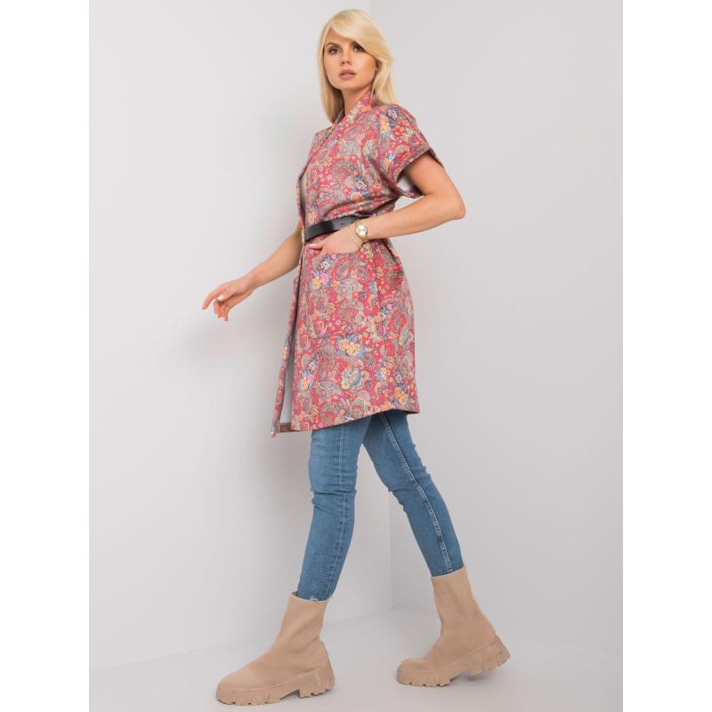 Dámský kabát s krátkými rukávy SONJA červený 